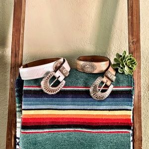 Lot Vintage Laredo Western Boho High Waisted Belts